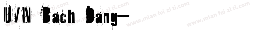 UVN Bach Dang字体转换